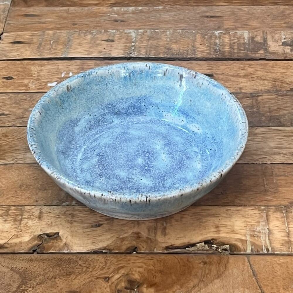 Handmade Pottery Art Clay Bowl 6.5" Multicolor Speckled Glaze - Picture 6 of 9
